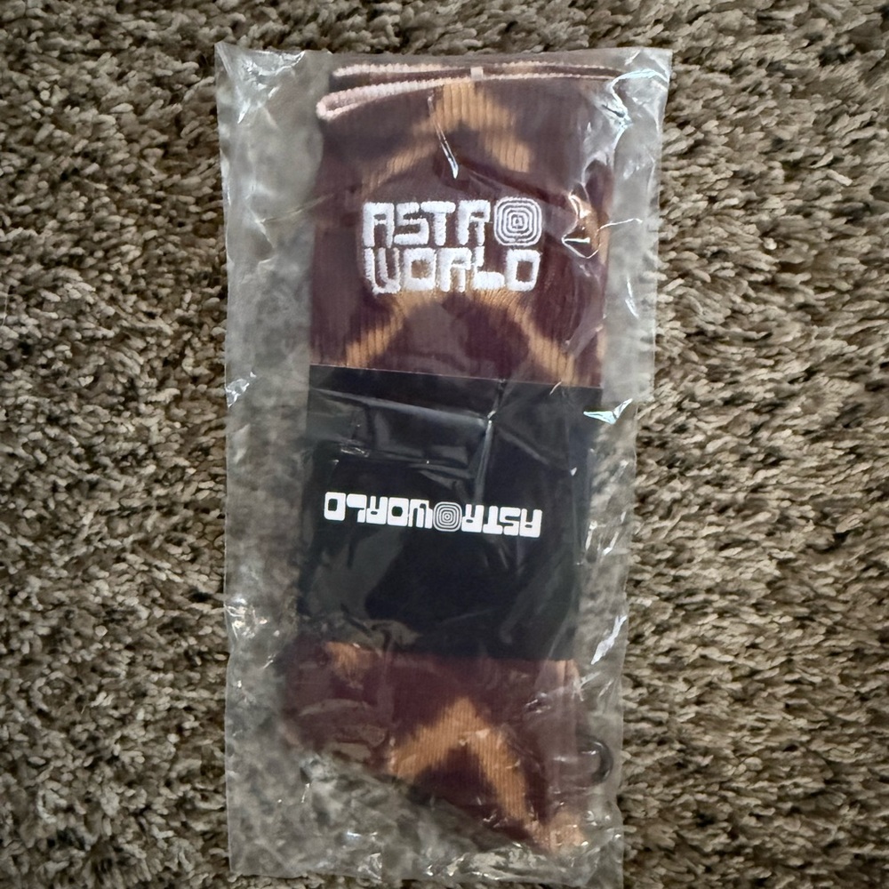 Astroworld Brown Socks